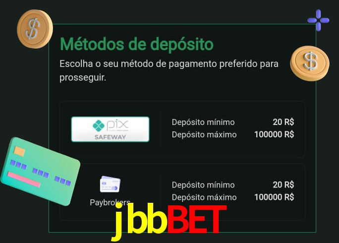 O cassino jbbbet oferece uma grande variedade de métodos de pagamento